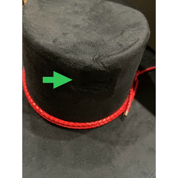 Anthropologie ASN Braided Rancher Hat Women Black Knotted Band Classic Sz OS NWT - Picture 8 of 8